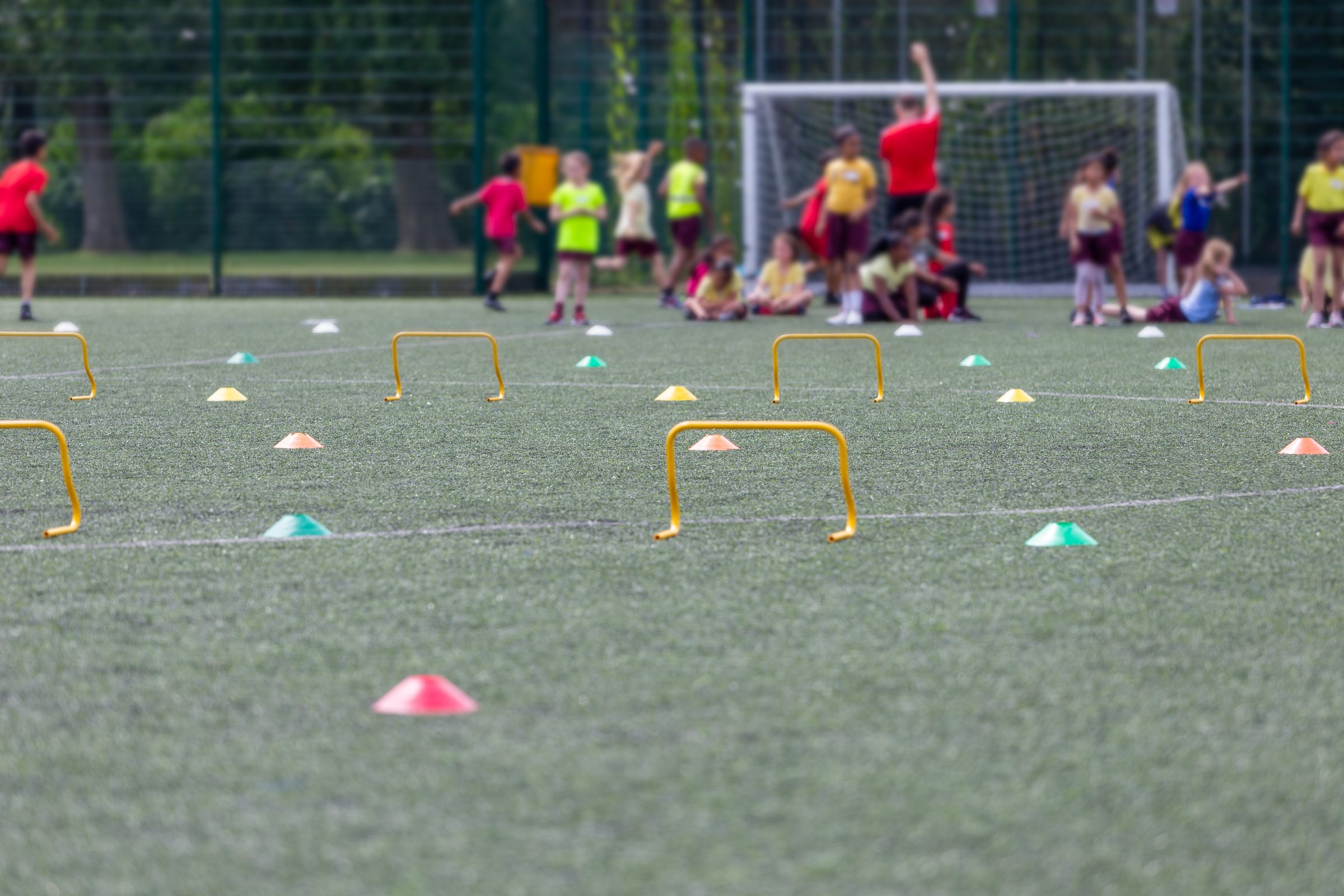 Young people taking part in a multi-sport session